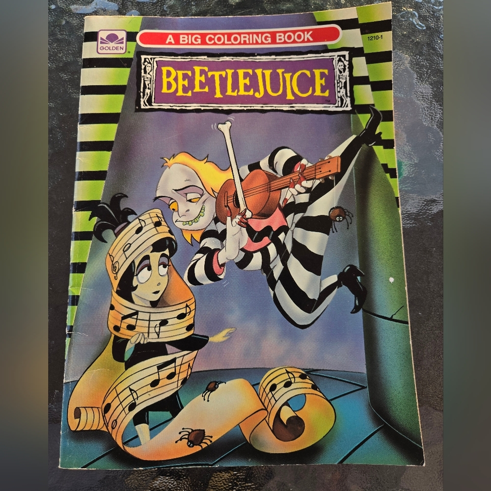 Rare Vintage 1990 Original Beetlejuice Cartoon Coloring Book